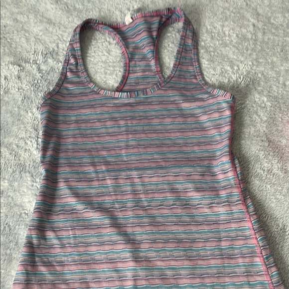 Striped Racerback Tank Top - Picture 1 of 4